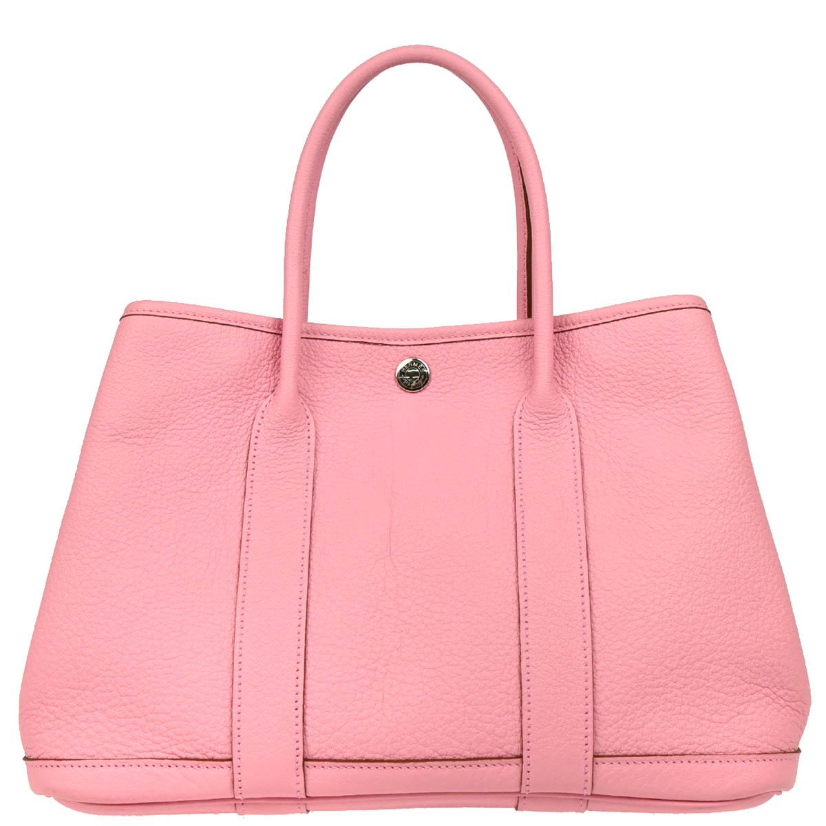 Hermes 2010 Pink Buffalo Sindhu Garden Party TPM Tote Handbag