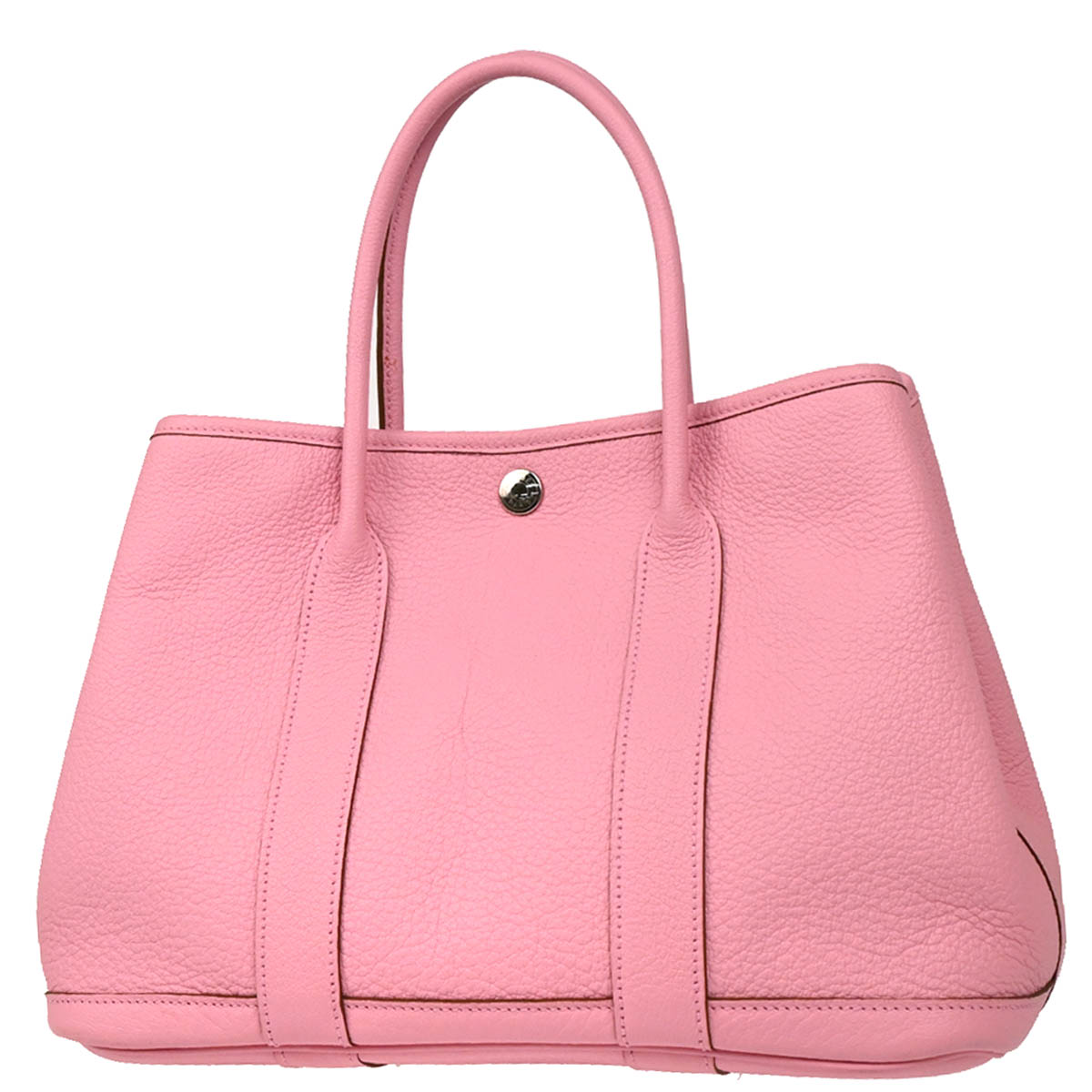 Hermes 2010 Pink Buffalo Sindhu Garden Party TPM Tote Handbag