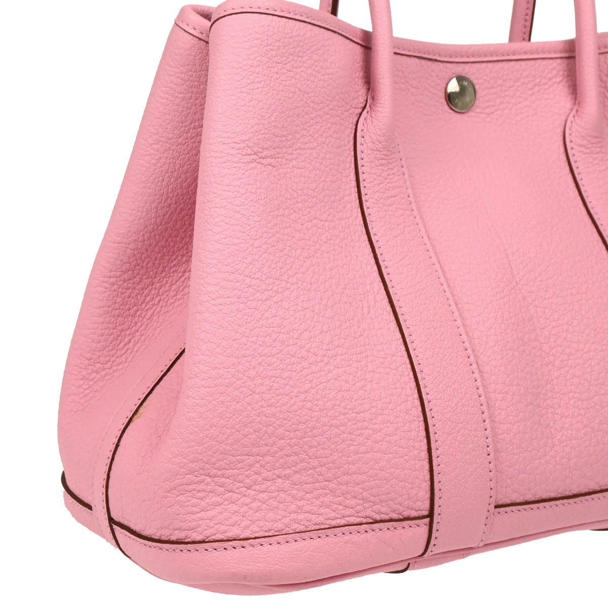 Hermes 2010 Pink Buffalo Sindhu Garden Party TPM Tote Handbag