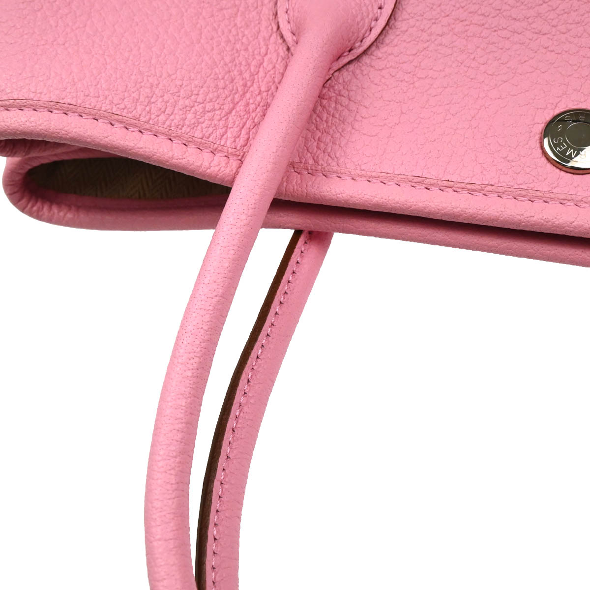 Hermes 2010 Pink Buffalo Sindhu Garden Party TPM Tote Handbag