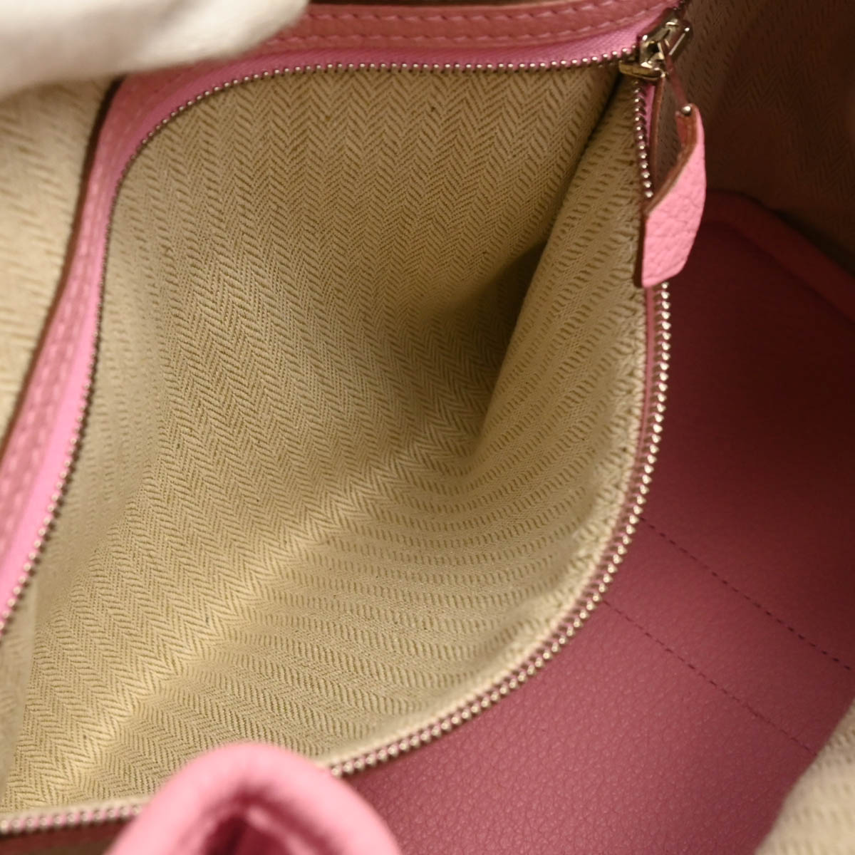 Hermes 2010 Pink Buffalo Sindhu Garden Party TPM Tote Handbag