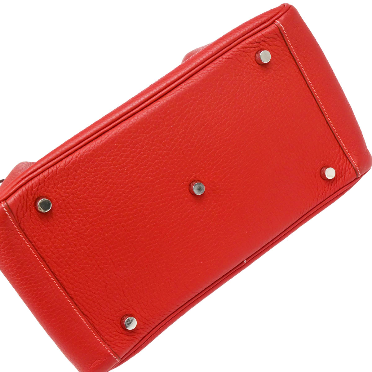 Hermes 2012 Rouge Tomate Taurillon Clemence Lindy 30 Shoulder Bag