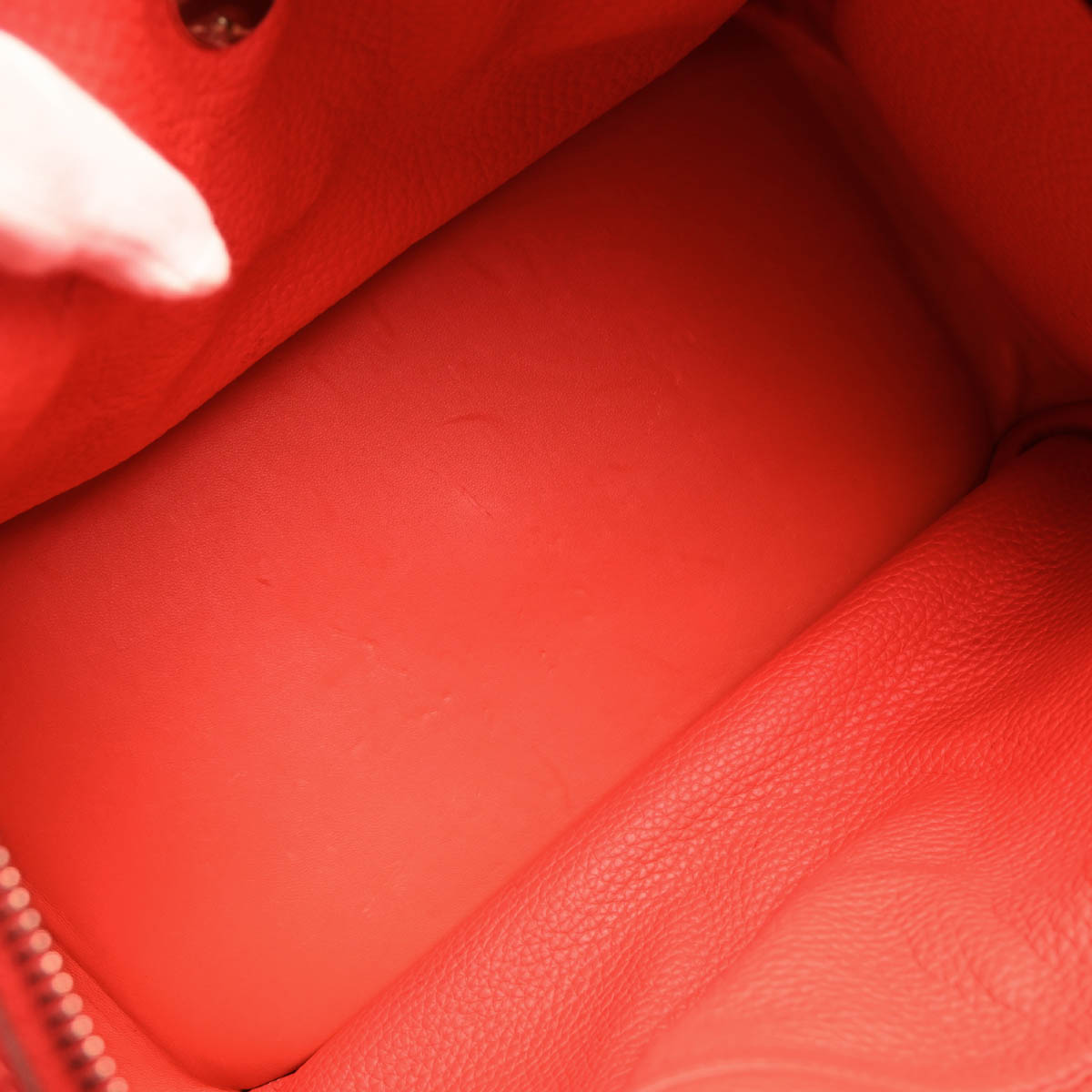 Hermes 2012 Rouge Tomate Taurillon Clemence Lindy 30 Shoulder Bag