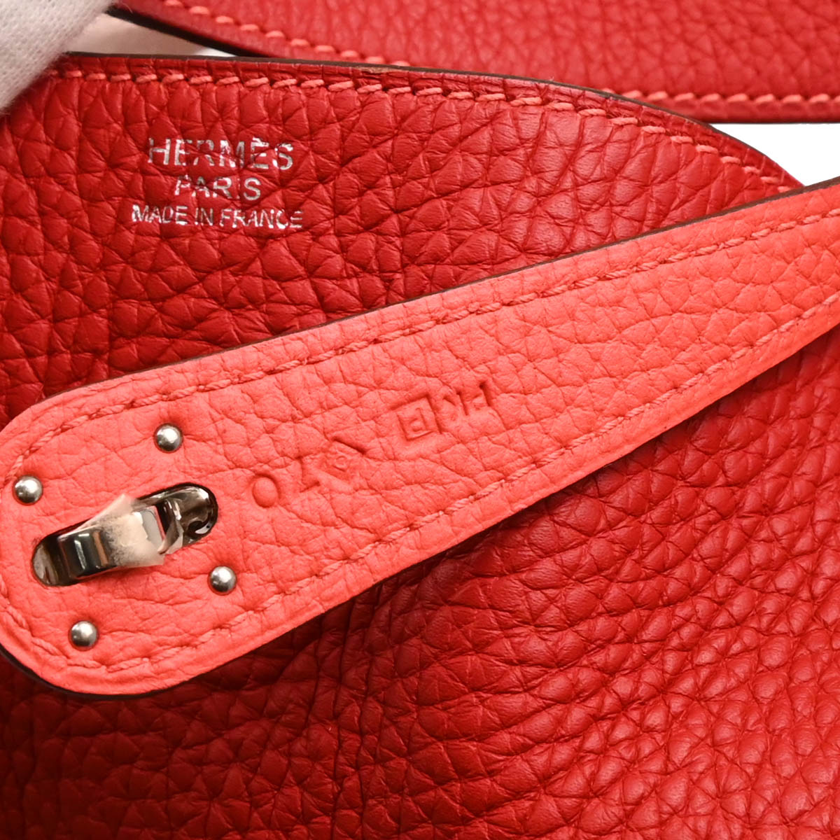 Hermes 2012 Rouge Tomate Taurillon Clemence Lindy 30 Shoulder Bag