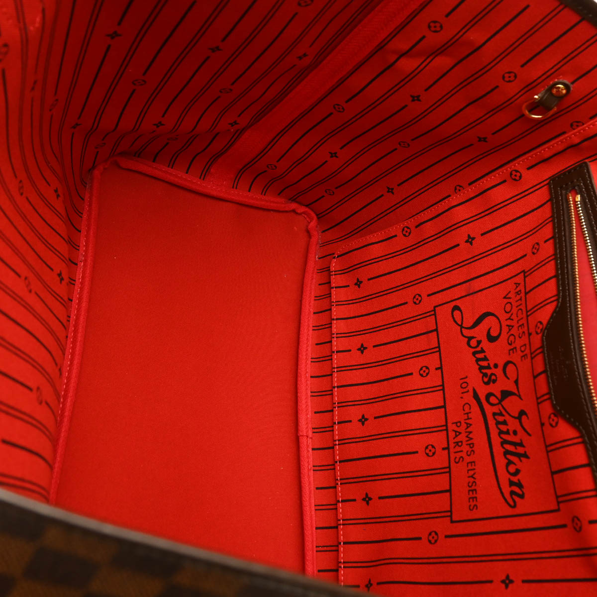 Louis Vuitton 2011 Damier Neverfull GM Tote Handbag N51106