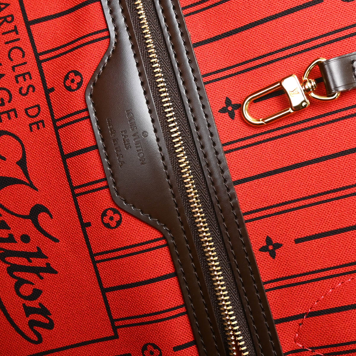 Louis Vuitton 2011 Damier Neverfull GM Tote Handbag N51106