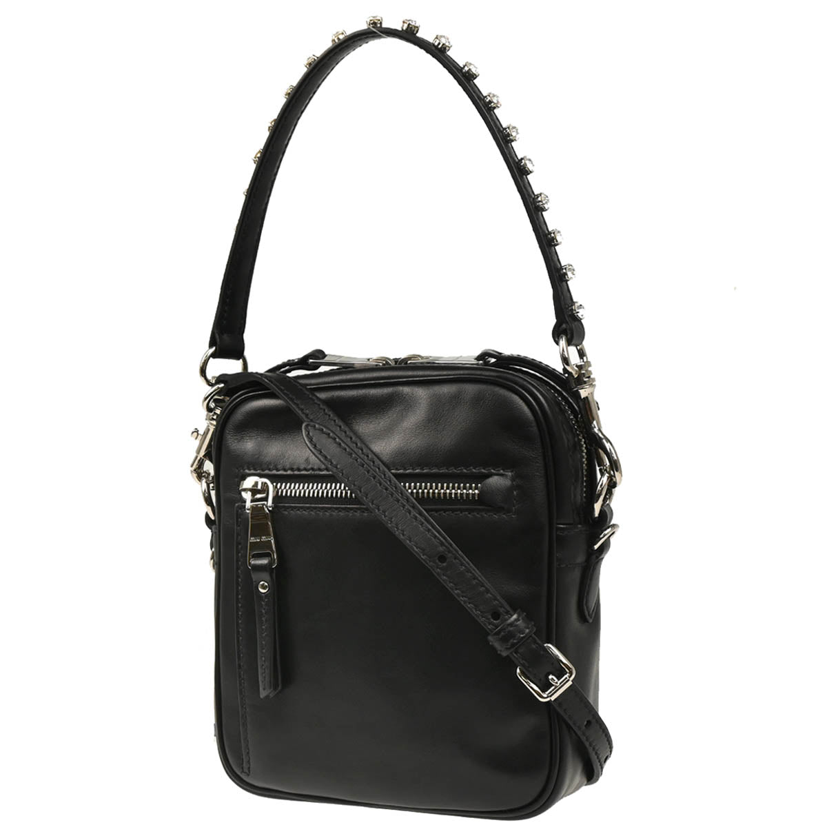 Miu Miu Black Calfskin 2way Shoulder Handbag