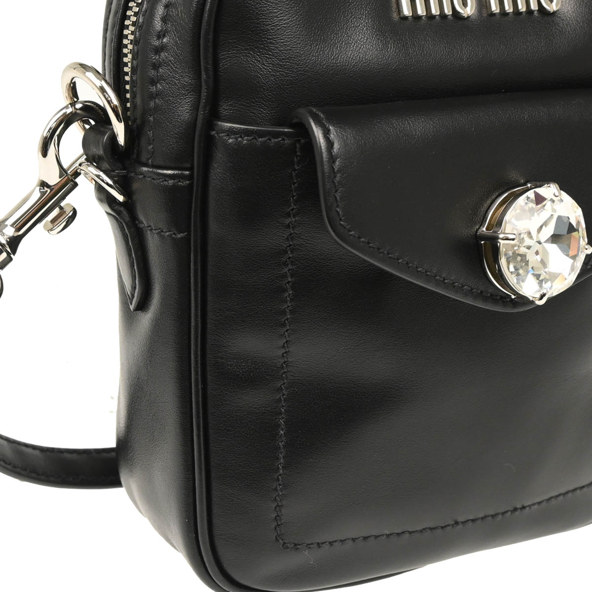 Miu Miu Black Calfskin 2way Shoulder Handbag