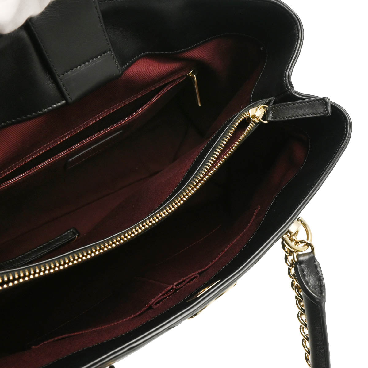 Chanel 2018-2019 Black Lambskin Chevron Chic Shopping Tote