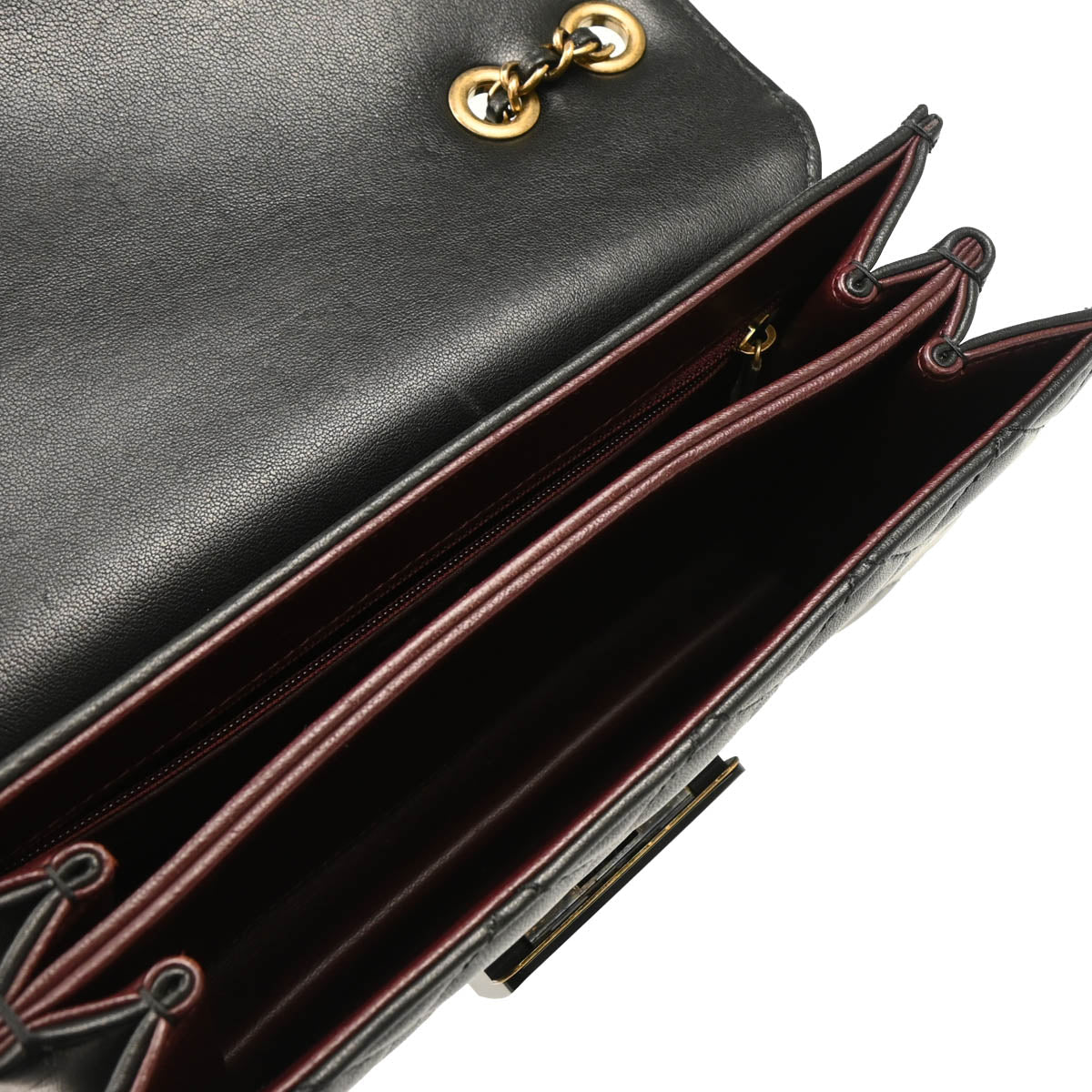 Chanel 2016-2017 Black Lambskin Beauty Lock Shoulder Bag