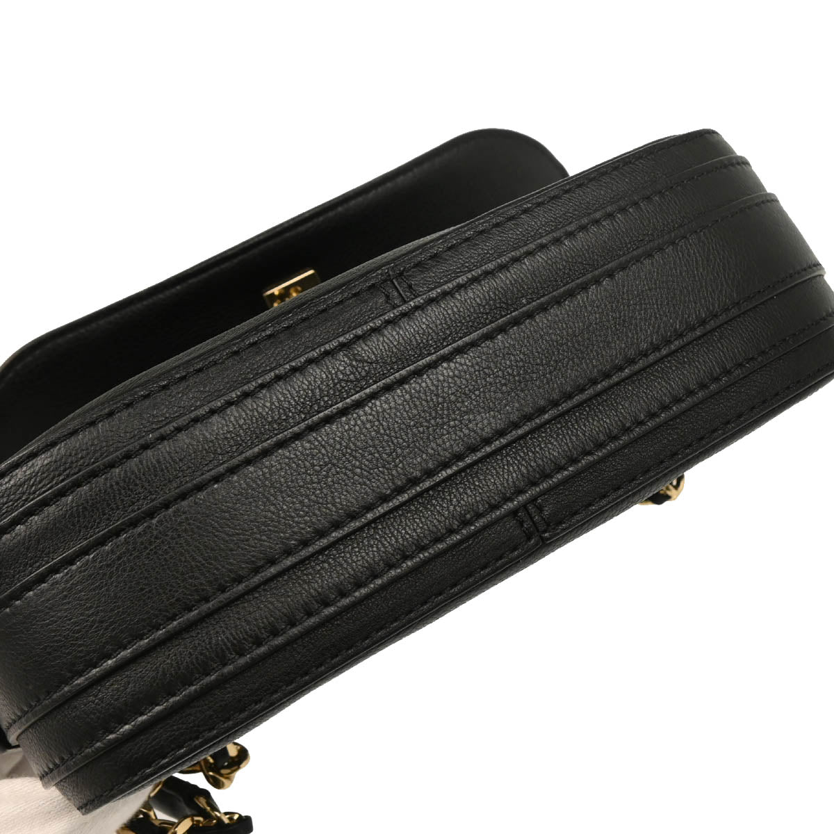 Chanel 2018-2019 Black Calfskin Chevron Filigree Shoulder Bag
