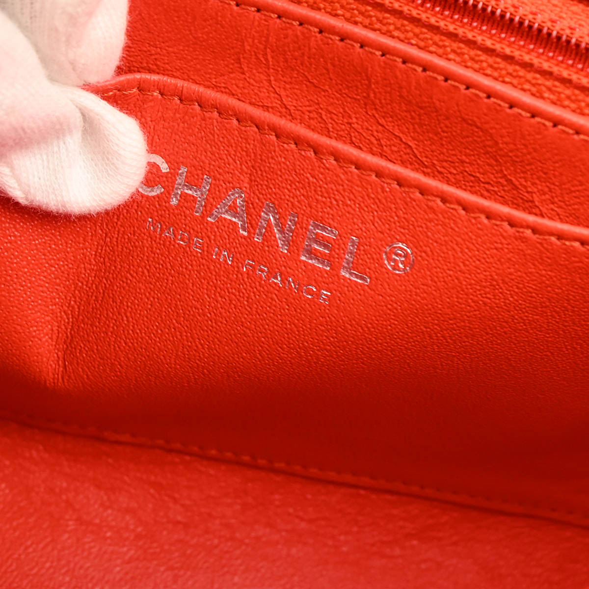 Chanel 2014-2015 Red Lambskin Shoulder Bag