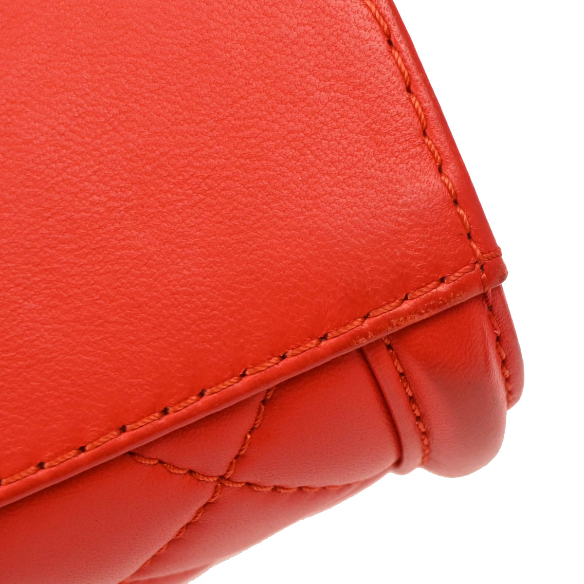 Chanel 2014-2015 Red Lambskin Shoulder Bag