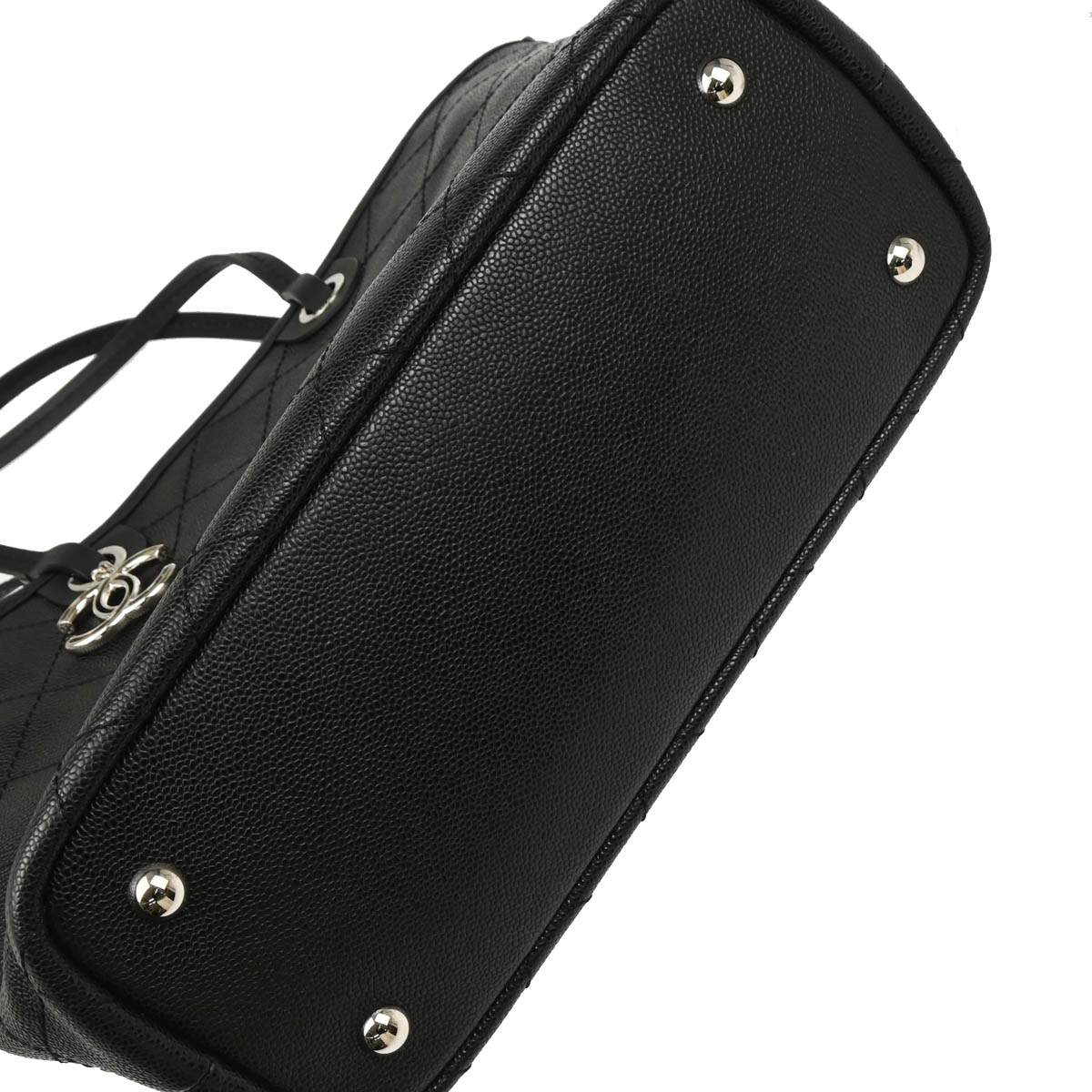 Chanel 2014 Black Caviar Shopping Fever Tote Bag