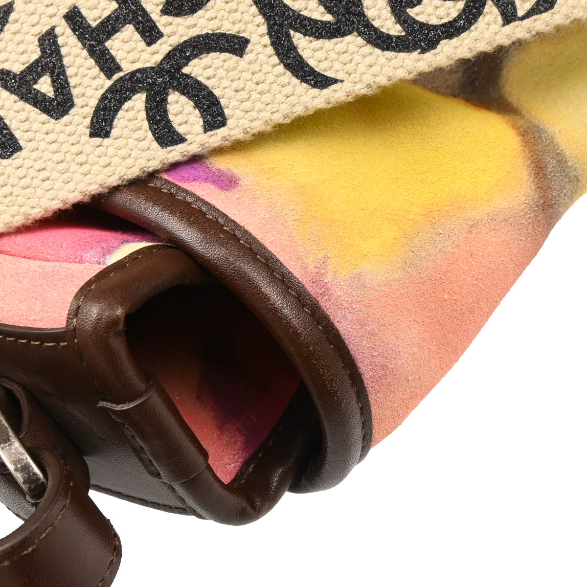 Chanel 2014-2015Yellow Canvas Flap Shoulder Bag