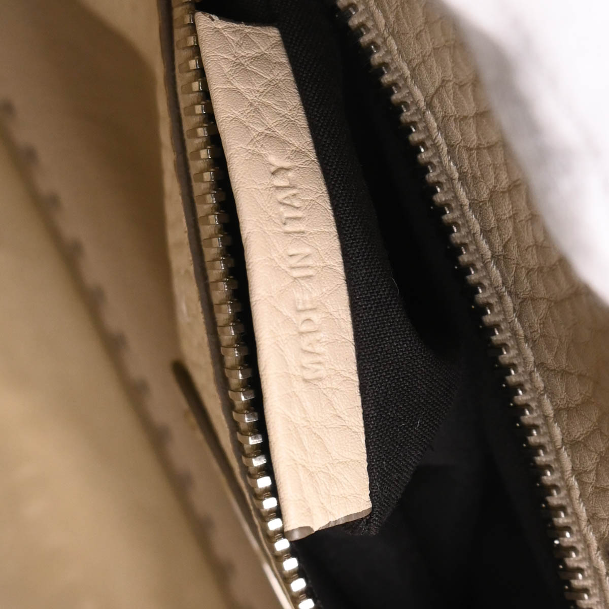 Fendi Gray Leather Peekaboo 2way Handbag