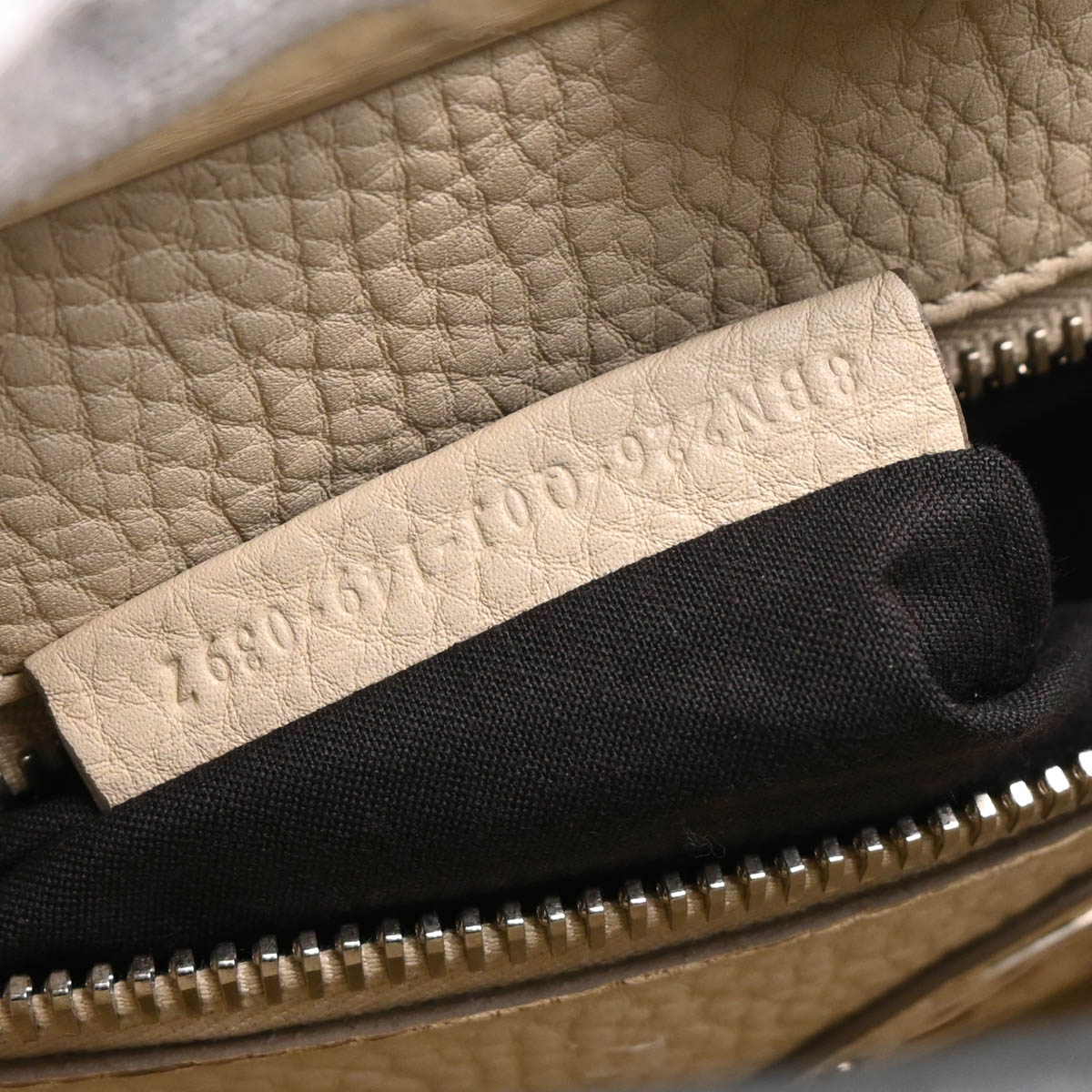 Fendi Gray Leather Peekaboo 2way Handbag