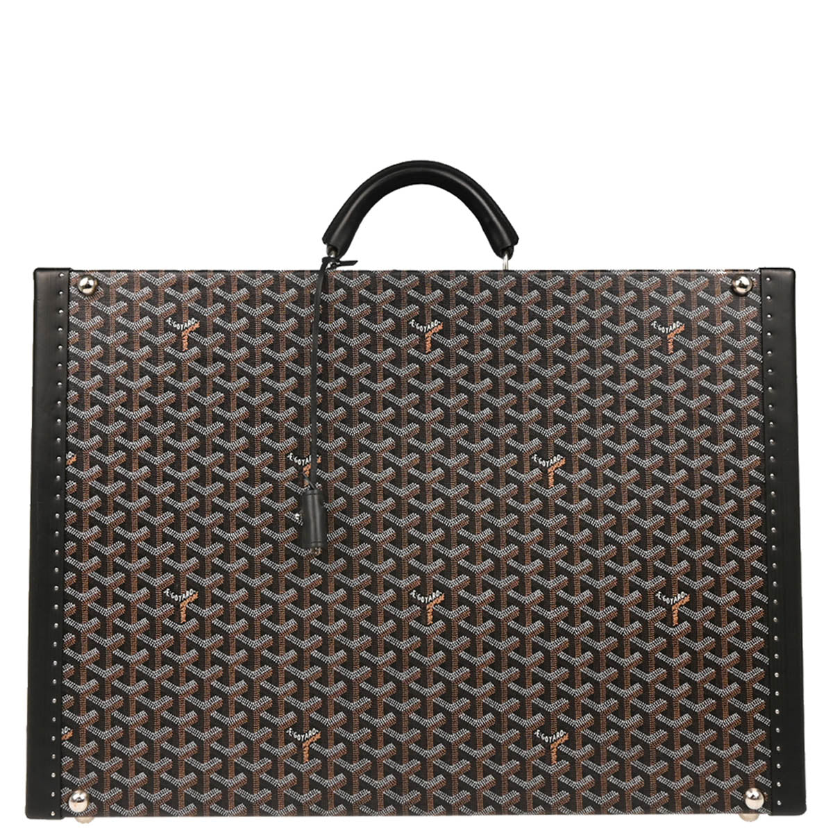 Goyard 2012 Black Grand Hotel Trunk Luggage Suitcase