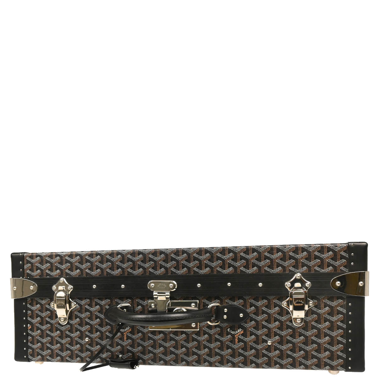 Goyard 2012 Black Grand Hotel Trunk Luggage Suitcase