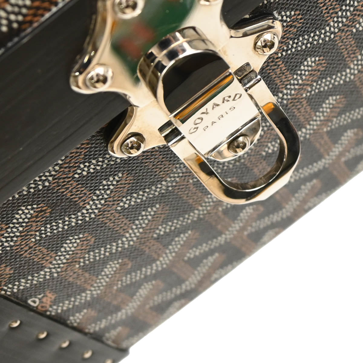 Goyard 2012 Black Grand Hotel Trunk Luggage Suitcase
