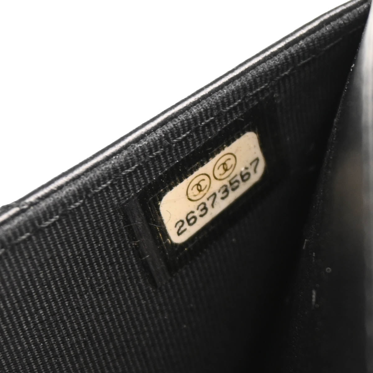 Chanel 2018-2019 Black Lambskin Chevron Medal Flap WOC Shoulder Wallet Bag