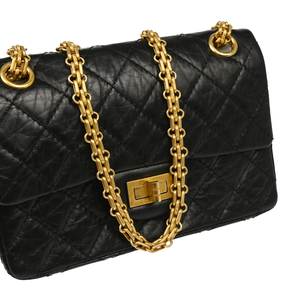 Chanel 2019 Black Calfskin Mademoiselle Lock Shoulder Bag