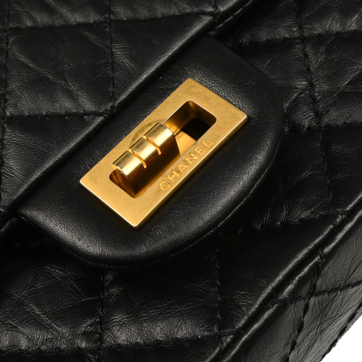 Chanel 2019 Black Calfskin Mademoiselle Lock Shoulder Bag