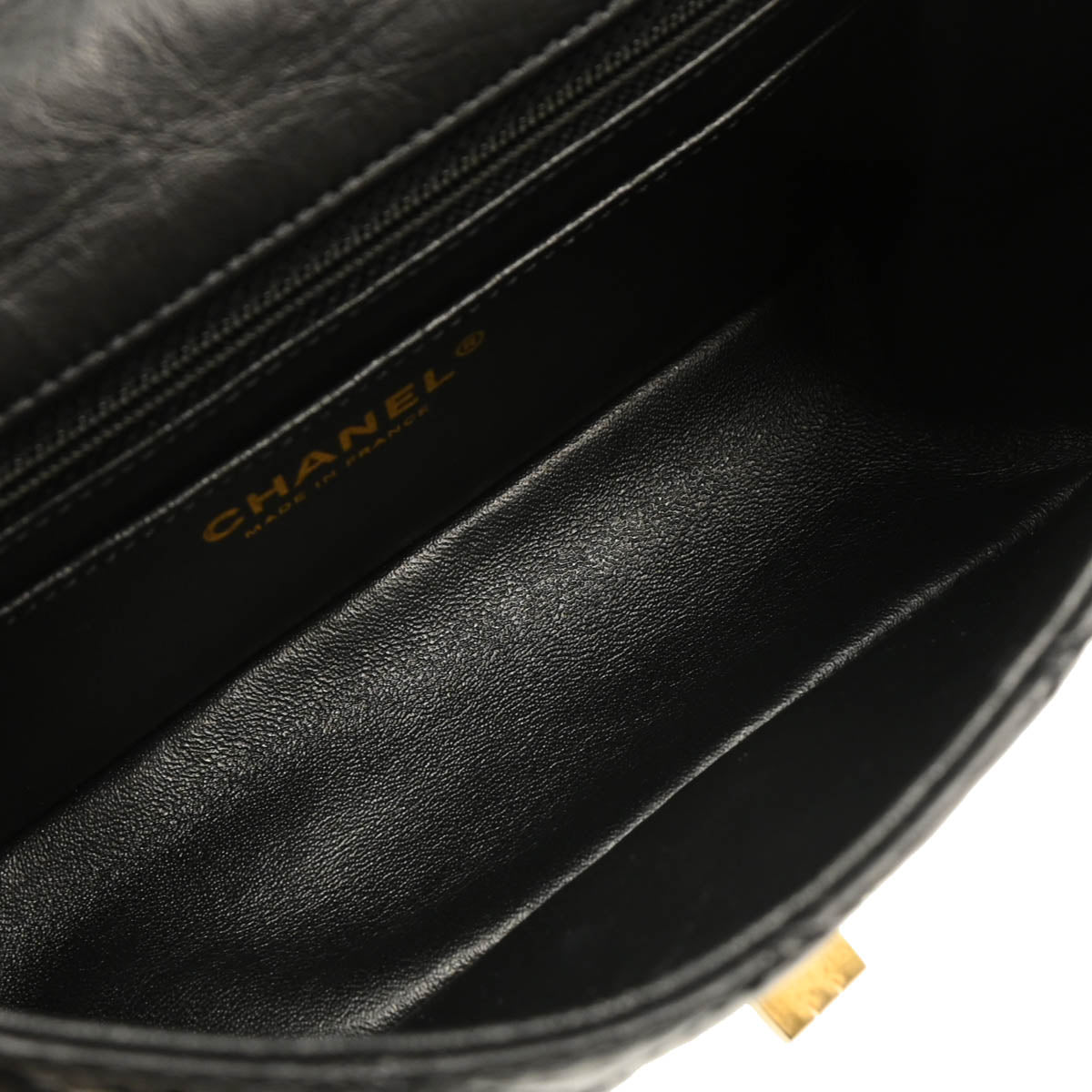 Chanel 2019 Black Calfskin Mademoiselle Lock Shoulder Bag