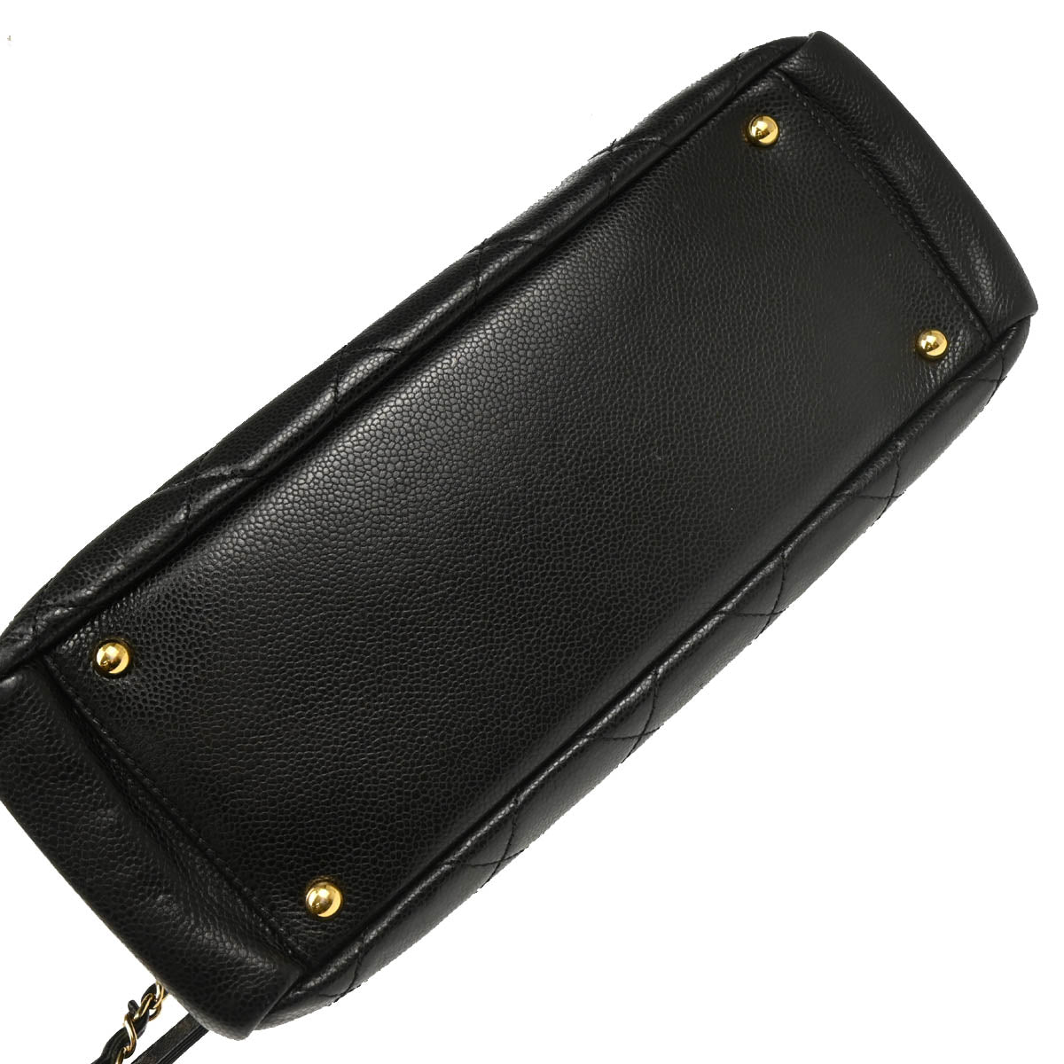 Chanel 2013-2014 Black Caviar Timeless CC Chain Tote Bag