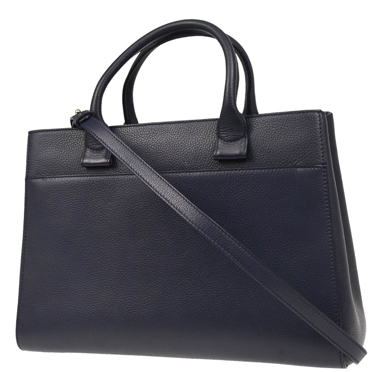 Chanel 2017-2018 Navy Calfskin Neo Executive 2way Shoulder Tote Handbag