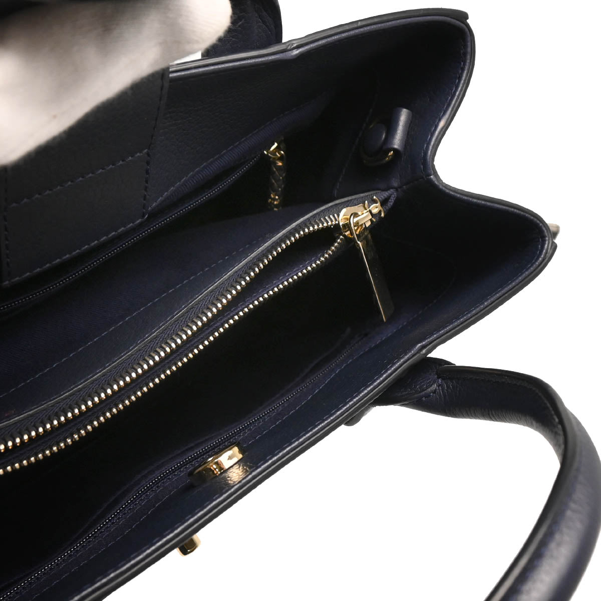 Chanel 2017-2018 Navy Calfskin Neo Executive 2way Shoulder Tote Handbag