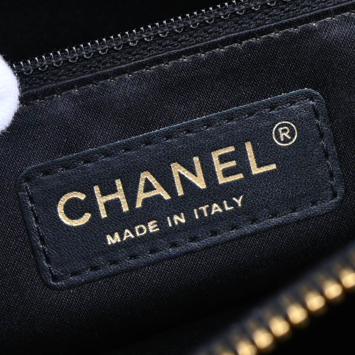 Chanel 2013-2014 Black Caviar Grand Shopping Tote GST Chain Handbag