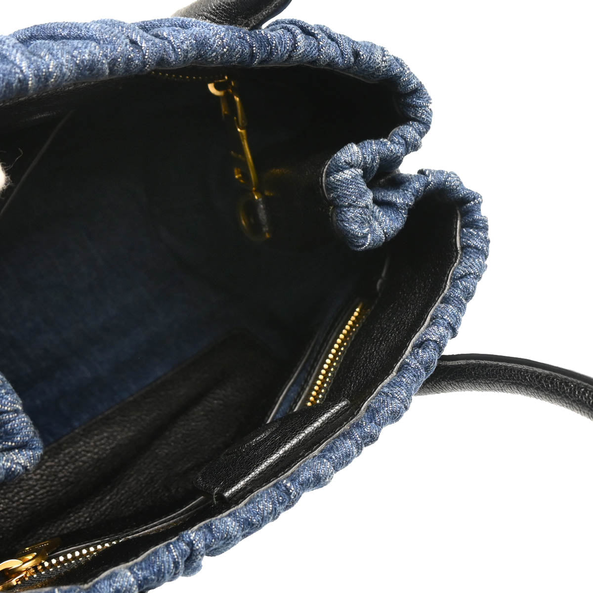 Miu Miu Blue Denim Matelasse 2way Handbag