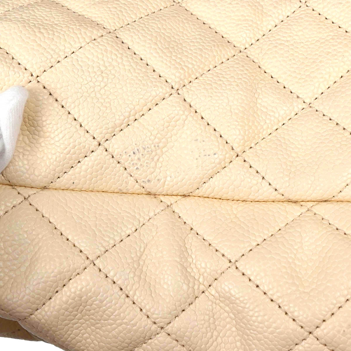 Chanel 2012-2013 White Calfskin 2way Shopping Tote Bag