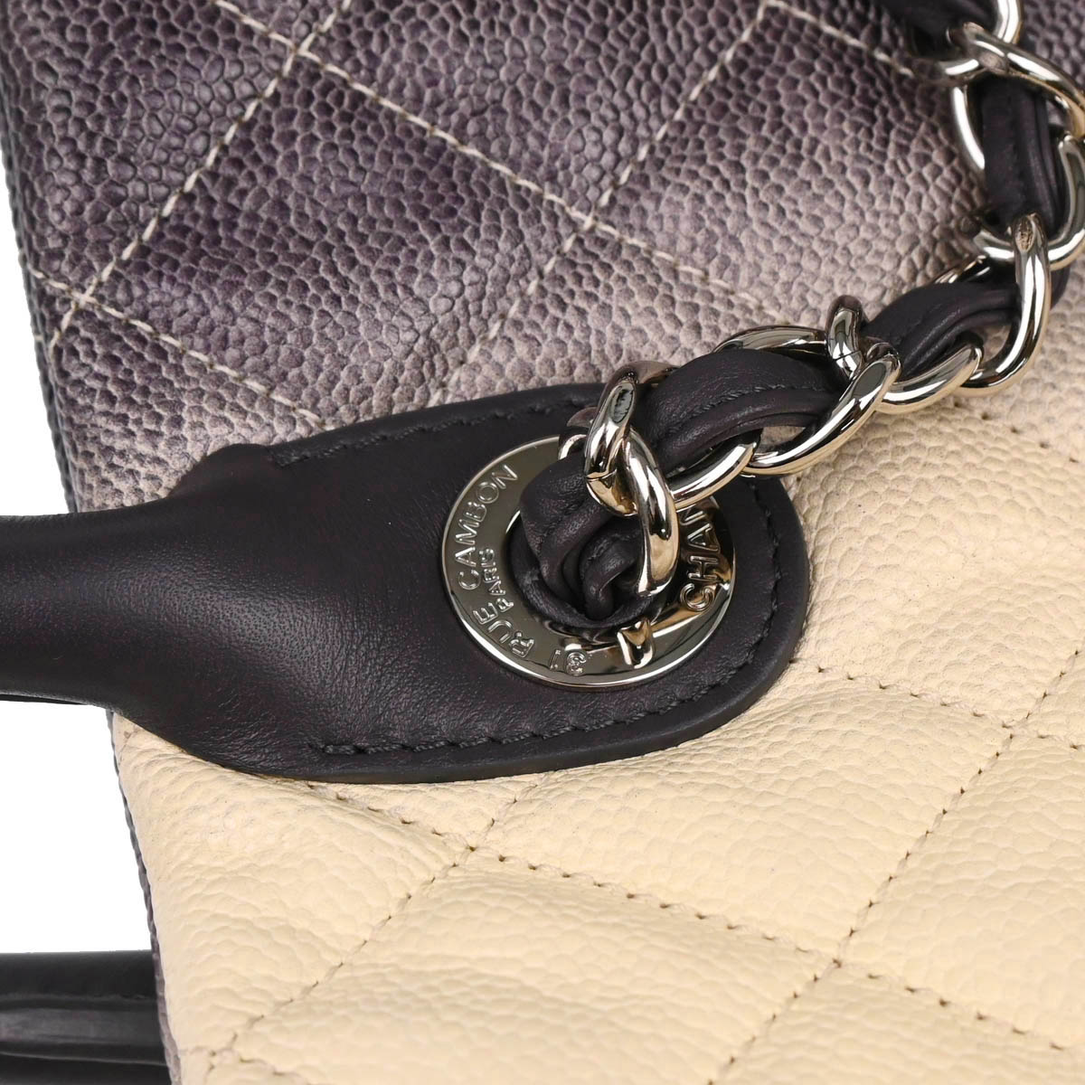 Chanel 2012-2013 White Calfskin 2way Shopping Tote Bag
