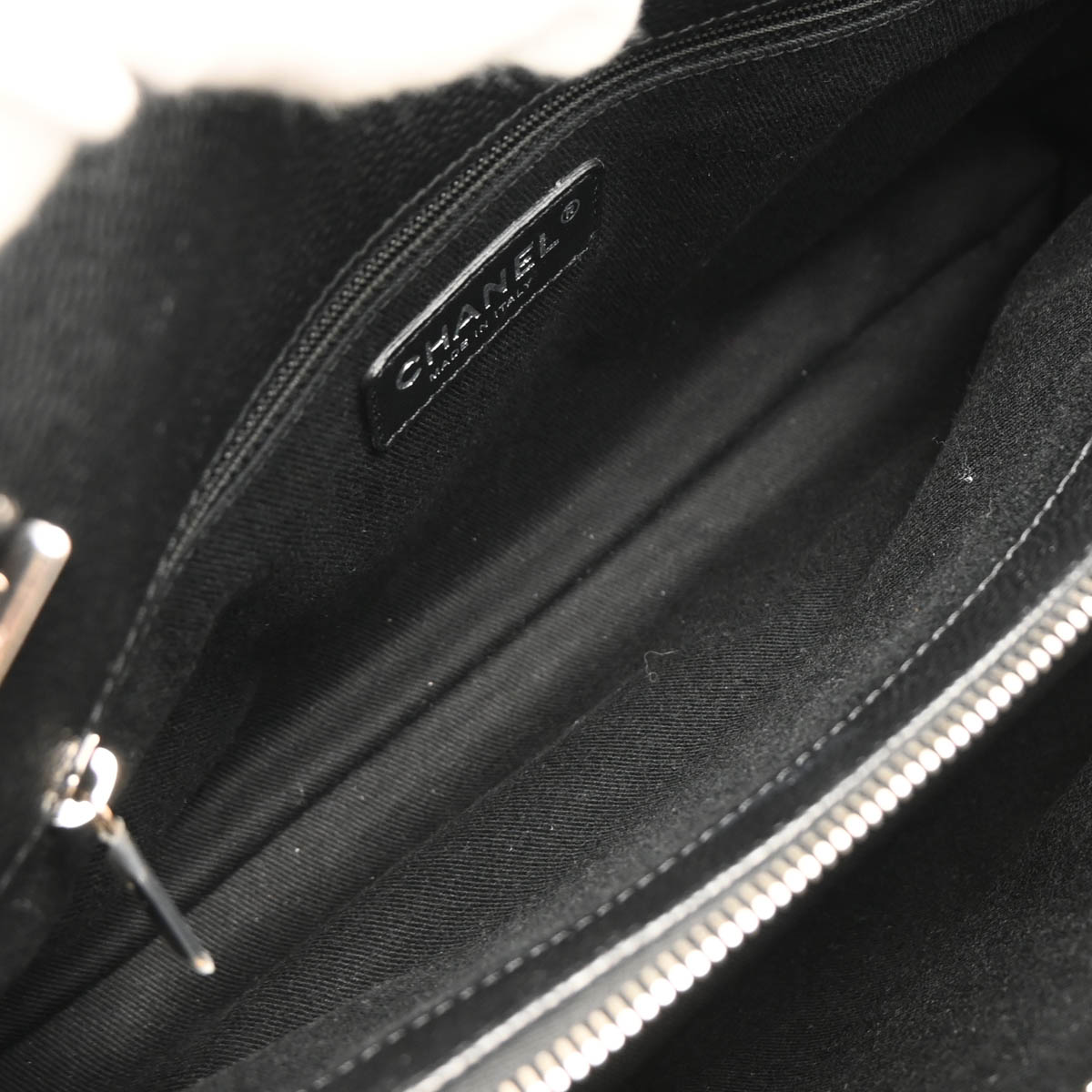 Chanel 2012-2013 Black Caviar Timeless CC Chain Tote Bag