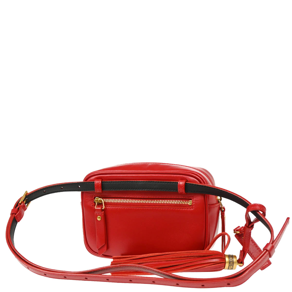 Saint Laurent Red Leather Waist Bum Bag