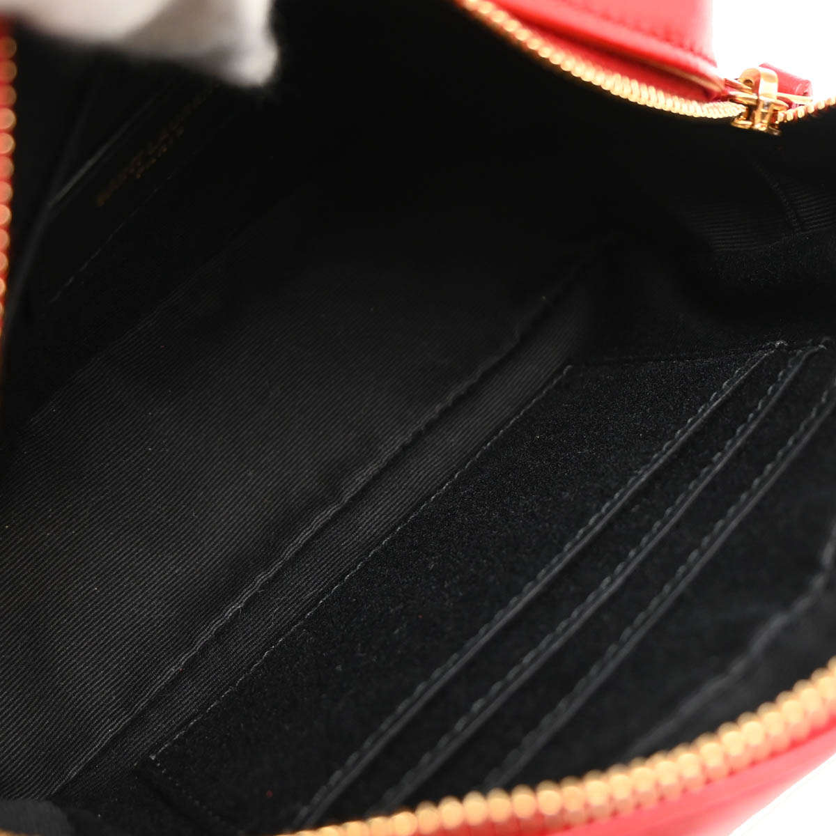 Saint Laurent Red Leather Waist Bum Bag