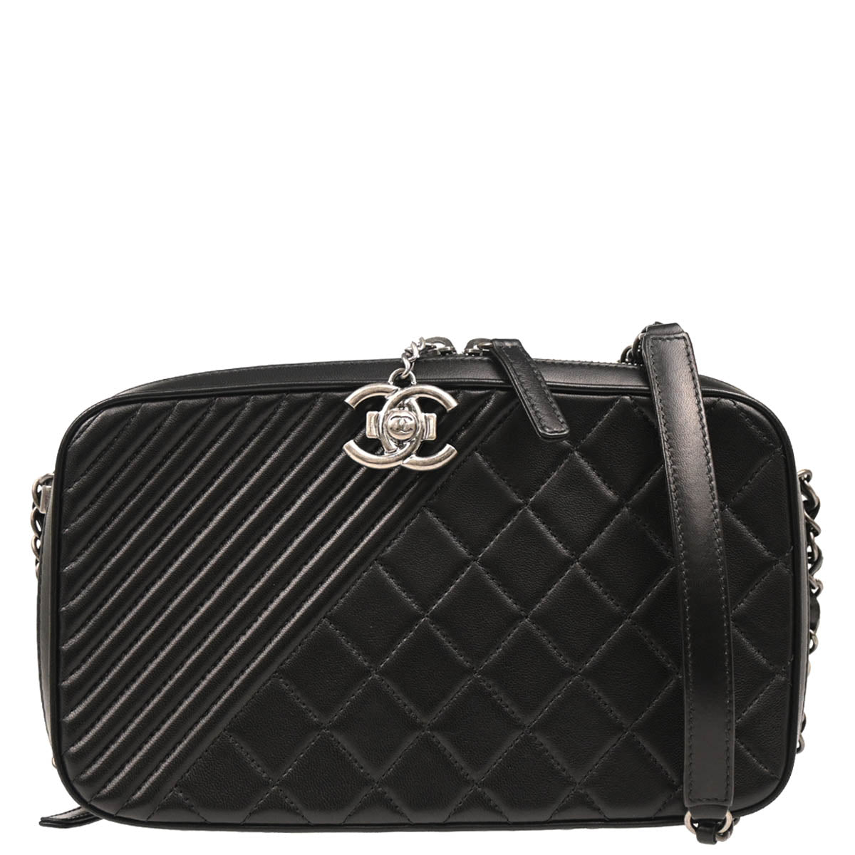 Boy Chanel 2014-2015 Black Lambskin Camera Shoulder Bag