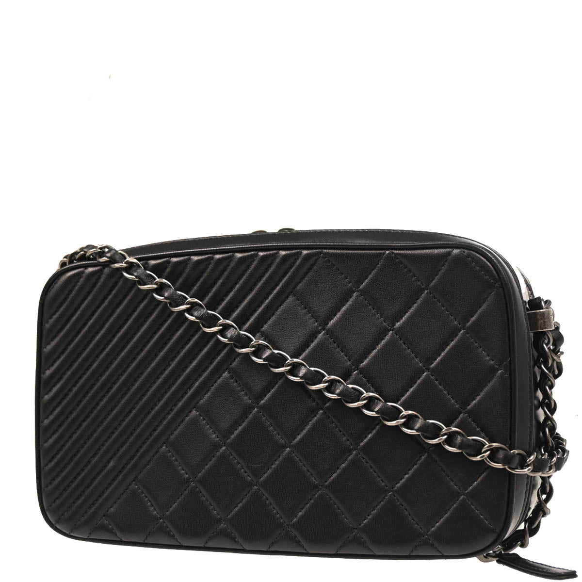 Boy Chanel 2014-2015 Black Lambskin Camera Shoulder Bag