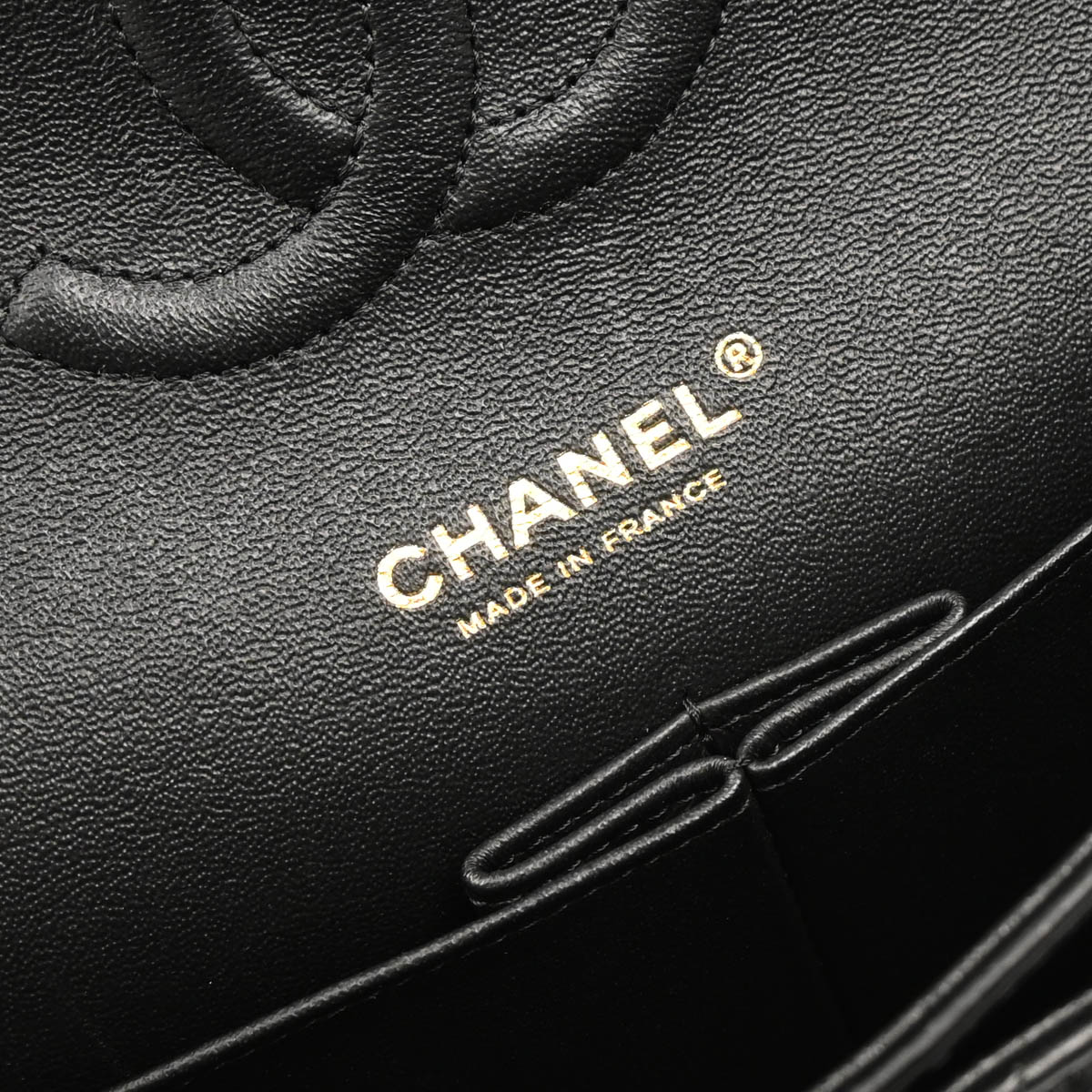 Chanel 2018-2019 Black Lambskin Medium Classic Double Flap Shoulder Bag