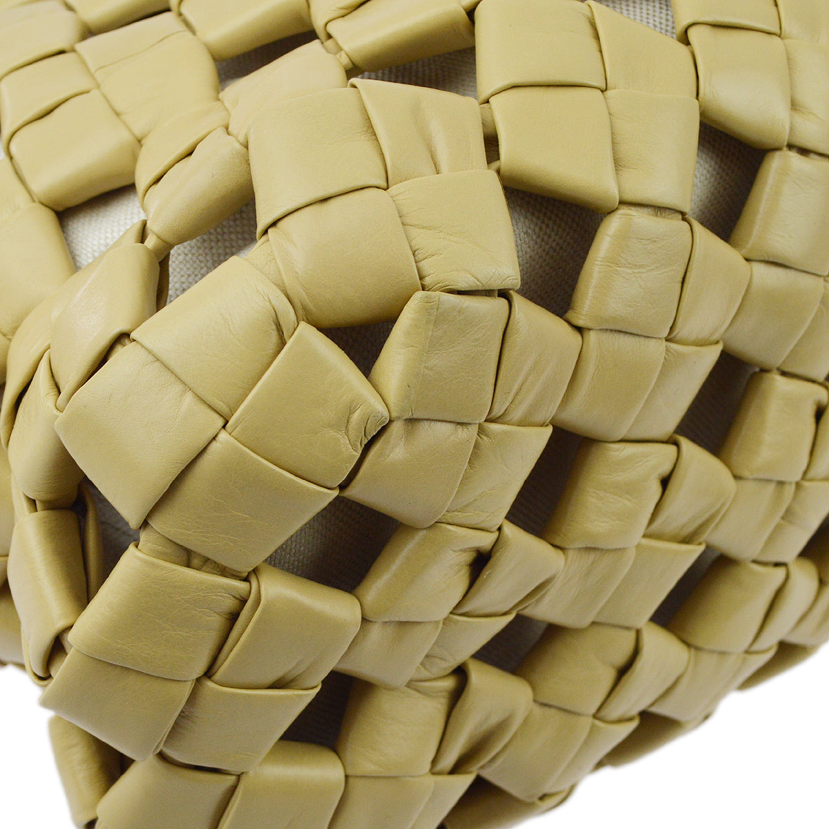 Bottega Veneta Beige Intrecciato 2way Tote Handbag
