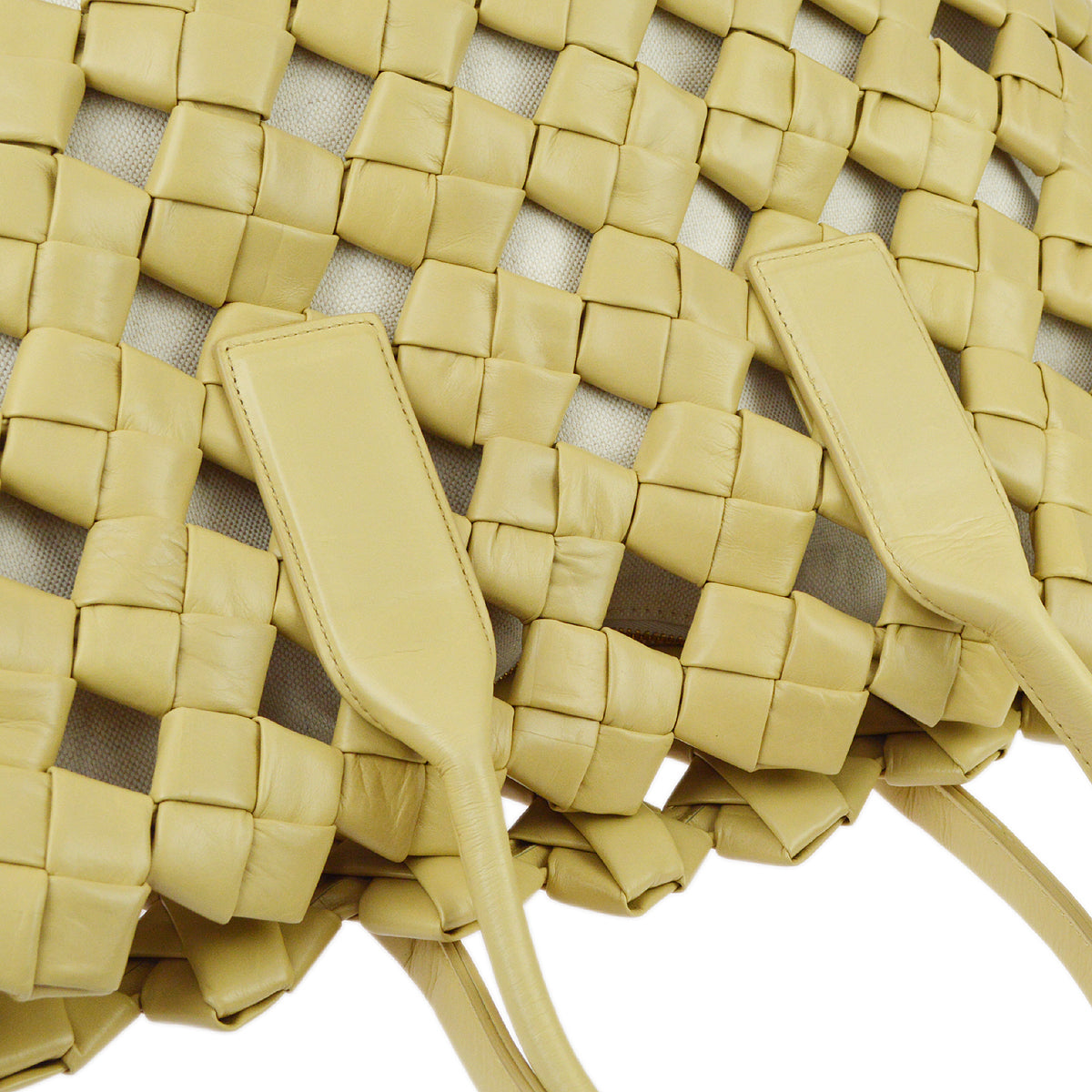 Bottega Veneta Beige Intrecciato 2way Tote Handbag