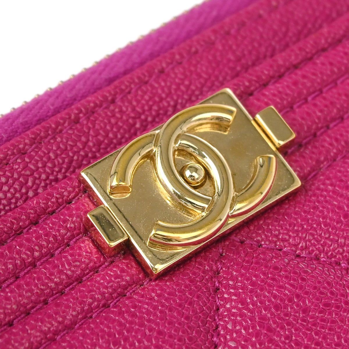 Chanel 2019 Pink Caviar Wallet