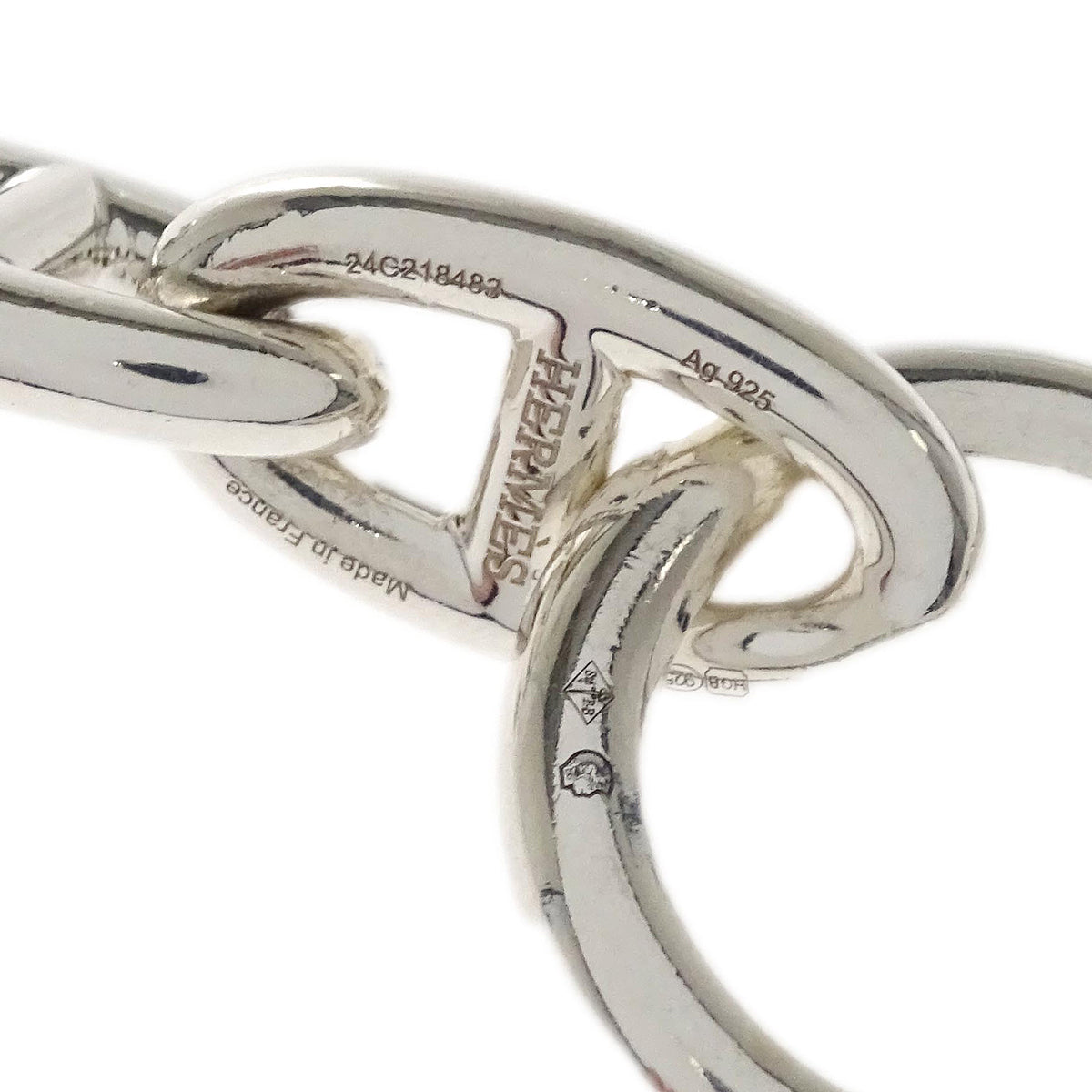 Hermes Chaine d'Ancre GM Chain Bracelet Ag925 Silver