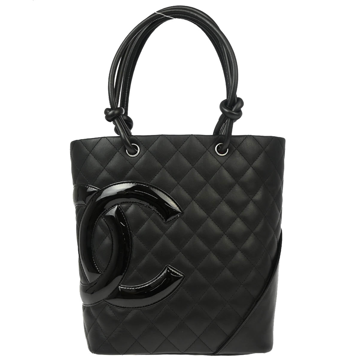Chanel 2010-2011 Black Calfskin Cambon Ligne Tote Handbag