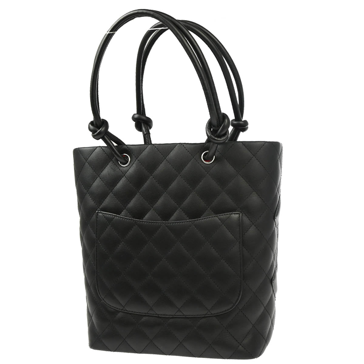 Chanel 2010-2011 Black Calfskin Cambon Ligne Tote Handbag