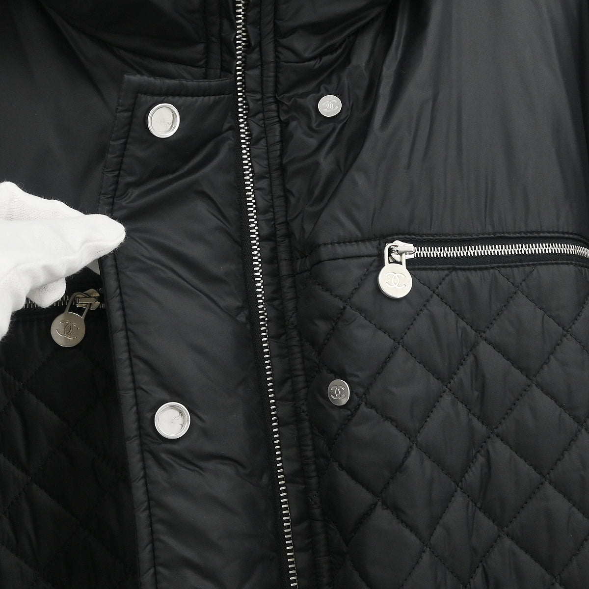 Chanel 2013-2014 Zip Up Jacket Black #42