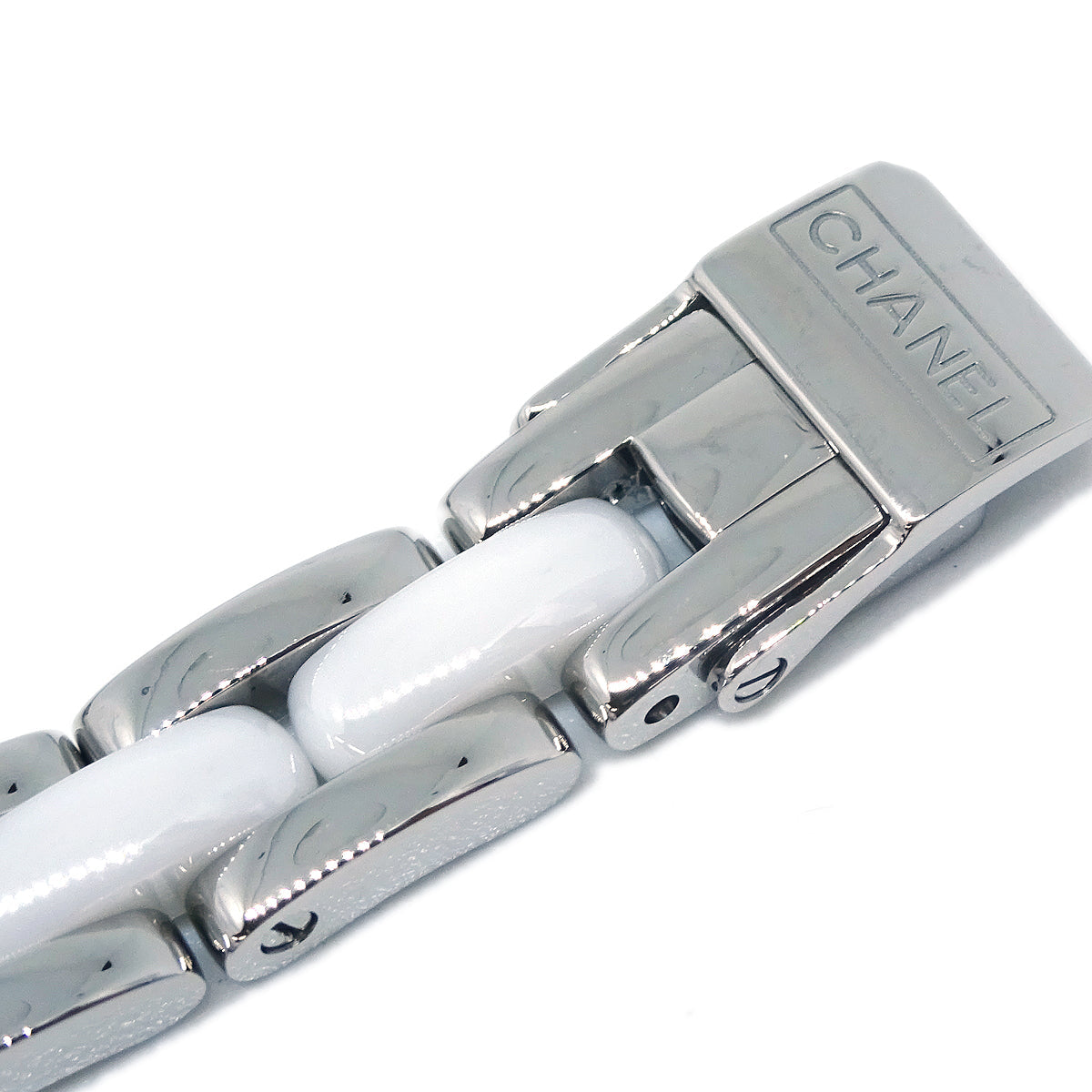 Chanel Premiere Triple Bracelet H3059 Quartz Watch Ceramic SS Diamond