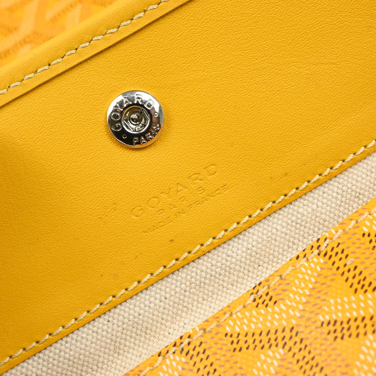 Goyard 2012 Yellow Saint Louis GM Tote Bag